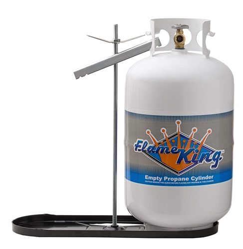 Flame King KT30MNT Dual RV Propane Tank Rack With Hold Down Clamp