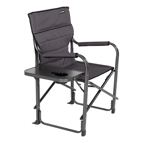 Lippert 2021123280 Scout Outdoor Directors Chair With Side Table - Dark Gray