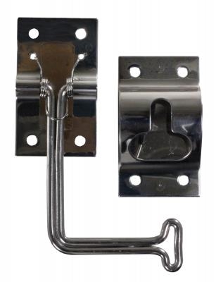 JR Products 06-11875 6" Stainless Steel T-Style Door Holder, True 90 Degree