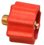Marshall Excelsior ME519 1-5/16" Female Acme x 1/4" MNPT Quick Closing Coupling Connector - Type 1 - Red