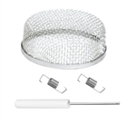 JR Products 06-30205 Stainless Steel Round Vent Screen, 3-5/8" Diameter, Atwood Hydroflame & Girard