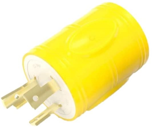 Furrion F3030AD-RY Power Cord Adapter Plug, 30A Female To 30A Male, Yellow