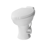 Lippert 2022113192 Flow Max Permanent Toilet With Elongated Seat, 18" Seat