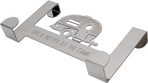 Camco 53381 Life is Better At The Campsite Over The Cabinet Hooks, 2 Hooks