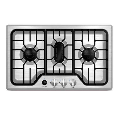 Furrion FGH4ZSA-SS 3-Burner Stove Gas Cooktop - 7500 BTU - Stainless Steel