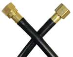JR Products 07-31565 36" OEM LP Supply Hose, 3/8" Female Pipe Thread to 3/8" Female Swivel SAE Flare