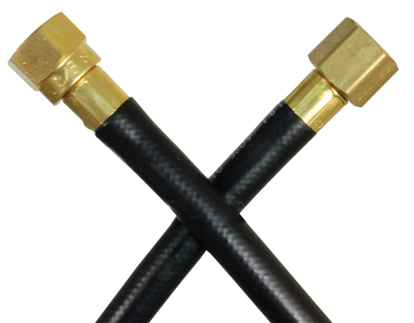JR Products 07-31565 36" OEM LP Supply Hose, 3/8" Female Pipe Thread to 3/8" Female Swivel SAE Flare