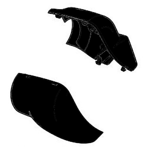 Carefree of Colorado R001931-006 Altitude Awning Motor Cover, Right Side, Black