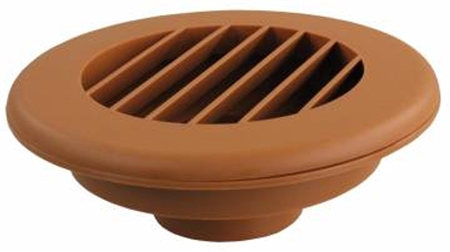JR Products HV2OAK-A Thermovent Ducted Heated Vent Without Damper- 2", Oak