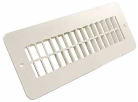 JR Products 288-86-A-PW-A Polar White RV Floor Register Undampered