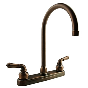 Dura Faucet Bronze J-Spout RV Kitchen Faucet