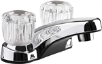 Dura Faucet DF-PL700A-CP Lavatory RV Faucet With Crystal Acrylic Knobs, Chrome