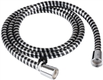 Dura Faucet Vinyl Shower Hose, 60", Chrome/Black