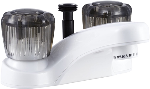 Dura Faucet DF-PL720S-WT RV Lavatory Faucet With Shower Diverter, White
