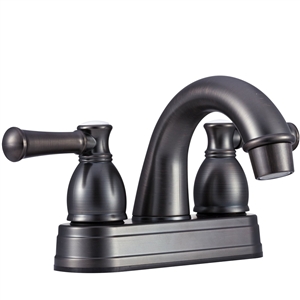 Designer Arc Spout Venetian Bronze Bathroom Faucet