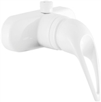Dura Faucet White Single Lever RV Shower Faucet