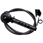 Phoenix 9-346BK Single-Function Shower Head Kit With Trickle Shut-Off - 2.5 GPM - Black
