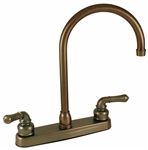 Empire Brass Single Piece 8" Kitchen Faucet, Gooseneck Spout - Oil Rubbed Bronze