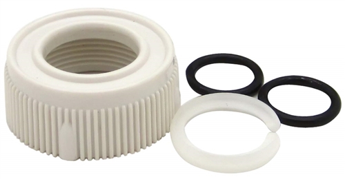Dura Faucet DF-RK510-WT White Spout Nut And Rings Kit