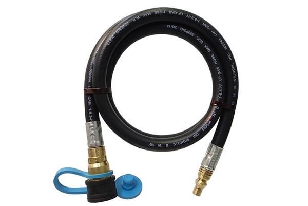 MB Sturgis 100395-72-MBS Dual Quick-Disconnect LP Hose, 6 Ft, Male QD Plug x Female QD Coupler