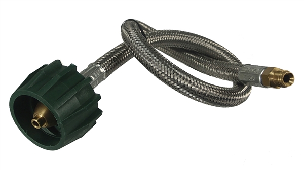 MB Sturgis 100868-36-MBS Stainless Propane Pigtail, RV Type 1 x 1/4" Male Pipe Thread, 36"
