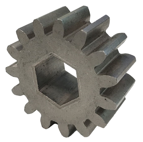 Lippert 700612 replacement 15-tooth spur gear for standard 2.5x2.5 RV slide pack assemblies, copper-infiltrated, 10-pitch