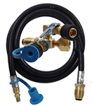 MB Sturgis 103538-MBS Sturgi-Stay Quick Disconnect Kit, Brass POL T-Fitting with Auxiliary Tank Hose