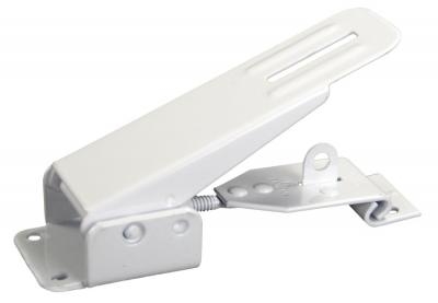JR Products 10845 Fold Down Camper Latch and Catch, White, Powder Coated Steel