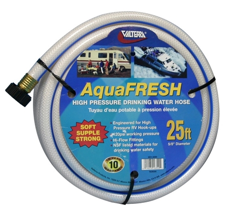 Valterra W01-6300 AquaFRESH High-Pressure RV Fresh Water Hose - 25' x 5/8" D