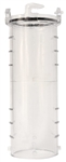 Valterra Sewer Hose Waste Valve Bayonet Adapter, Clear, 10"
