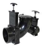 Valterra Double Sewer Waste Valve for RV Black Water System, 3-Inch