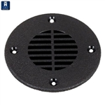 T-H Marine FD-4-DP Boat Deck Floor Drain/Vent Cover For 4" Hole - Black