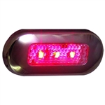 T-H Marine LED Oblong Courtesy Light, Surface Mount, Red