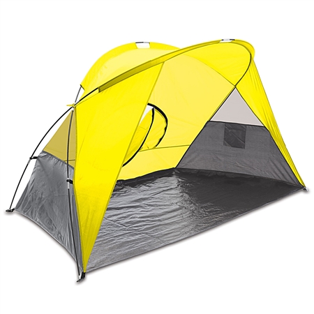 Picnic Time Cove Sun Shelter - Yellow/Grey/Silver