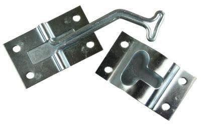 JR Products 11755 45-Degree Zinc-Plated Steel T-Style RV Entry Door Holder