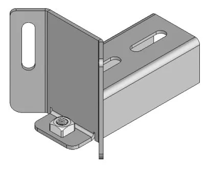 Lippert 119157 V-Tech Adjustable Flush Head Assembly For Through Frame Slide-Outs