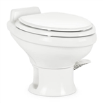 Dometic 302311681 Ceramic 13-3/4" Low Profile RV Toilet - 311 Series Without Hand Sprayer - White