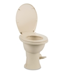 Dometic 9610008260 Model 410 RV Toilet, 18", Porcelain Bowl, Bone