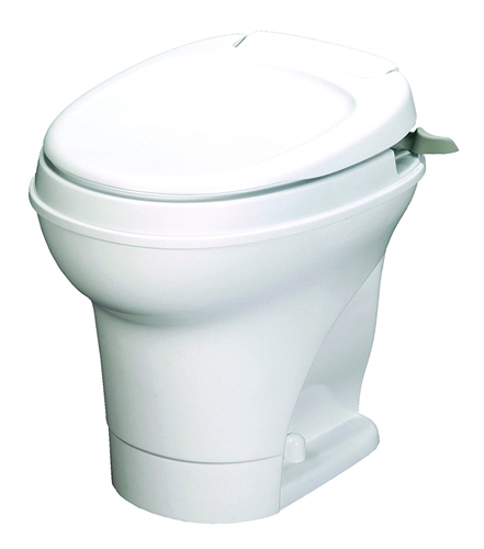Thetford 31667 Aqua-Magic V Hand Flush High Profile Toilet - White