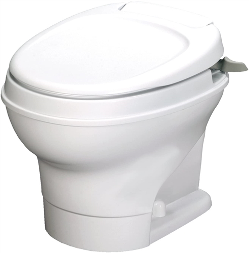 Thetford 31646 Aqua-Magic V Low Profile Toilet With Handle Flush - White