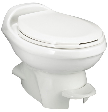 Thetford 34438 Aqua-Magic Style Plus Low Profile RV Toilet - Bone White