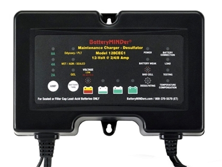 BatteryMINDer 12V 8 Amp On Board Battery Charger/Maintainer/Desulfator