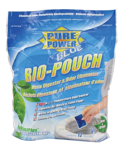 Valterra V23016 Pure Power Blue Digester And Odor Eliminator Bio-Pouch - 12 Pack