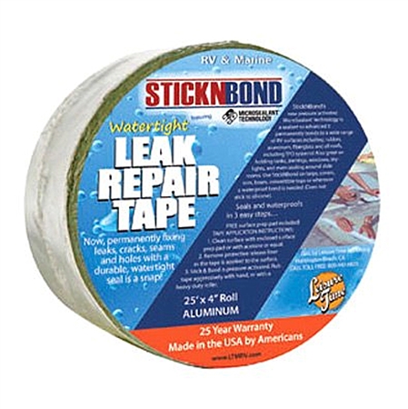 Leisure Time 60022 Sticknbond RV Leak Repair Tape- 4" x 25' Aluminum
