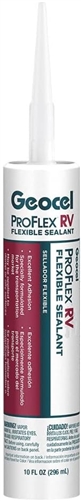 Geocel Pro Flex RV Flexible Sealant - 10 Oz - Crystal Clear