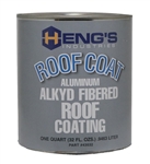 Heng's 43032 Alkyd Fibered Roof Coating - 1 Quart - Aluminum