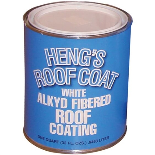 Heng's 45032 Alkyd Fibered Roof Coating - 1 Quart White