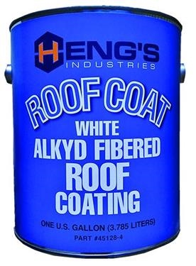 Heng's 45128-4 Alkyd Fibered Roof Coating - 1 Gallon White