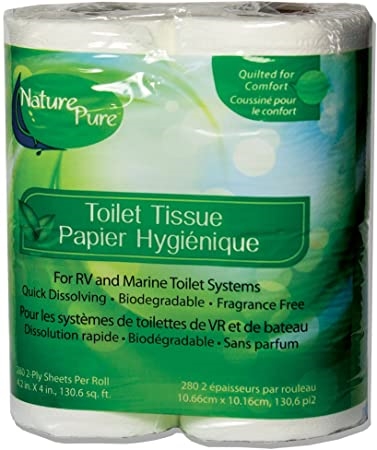 Nature Pure 29565 RV and Marine 2-Ply Toilet Tissue