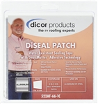 Dicor 522AF-66-1C DiSeal Patch Water Resistant Sealing Tape, 6" x 6", Aluminum